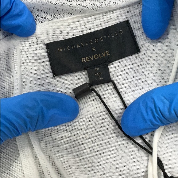 NWT REVOLVE x Michael Costello Brea Mini Dress In White - Picture 5 of 6